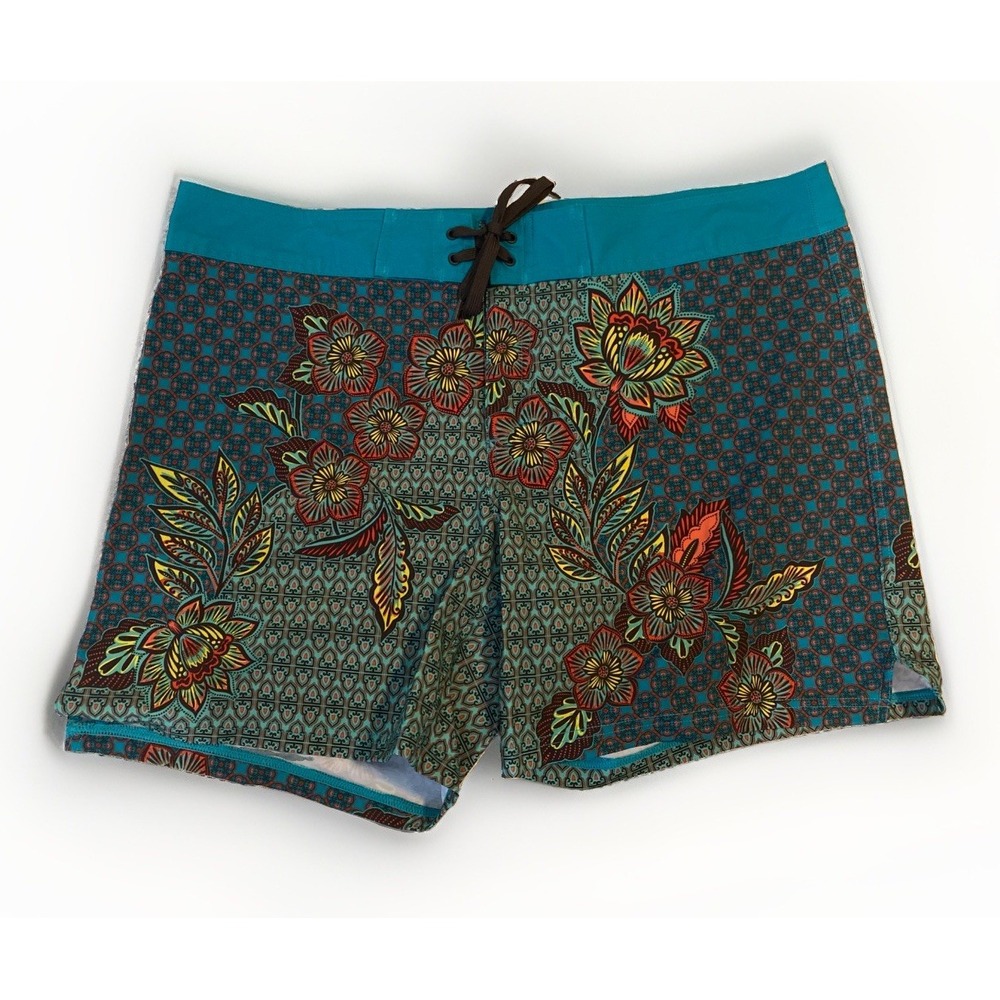 prAna Womens XL Stretch MAKENNA BOARD SHORTS Paddle Water Sport Sandbar Vacation